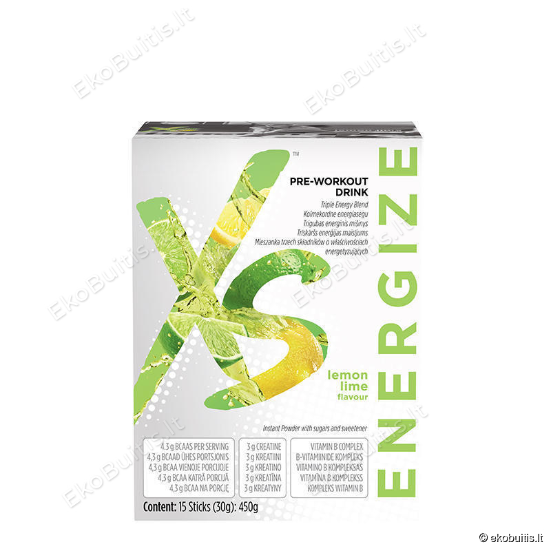 Citrinių ir žaliųjų citrinų skonio gėrimas prieš treniruotę XS™ (121602) Citrinių ir žaliųjų citrinų skonio gėrimas prieš treniruotę XS™ (121602)
